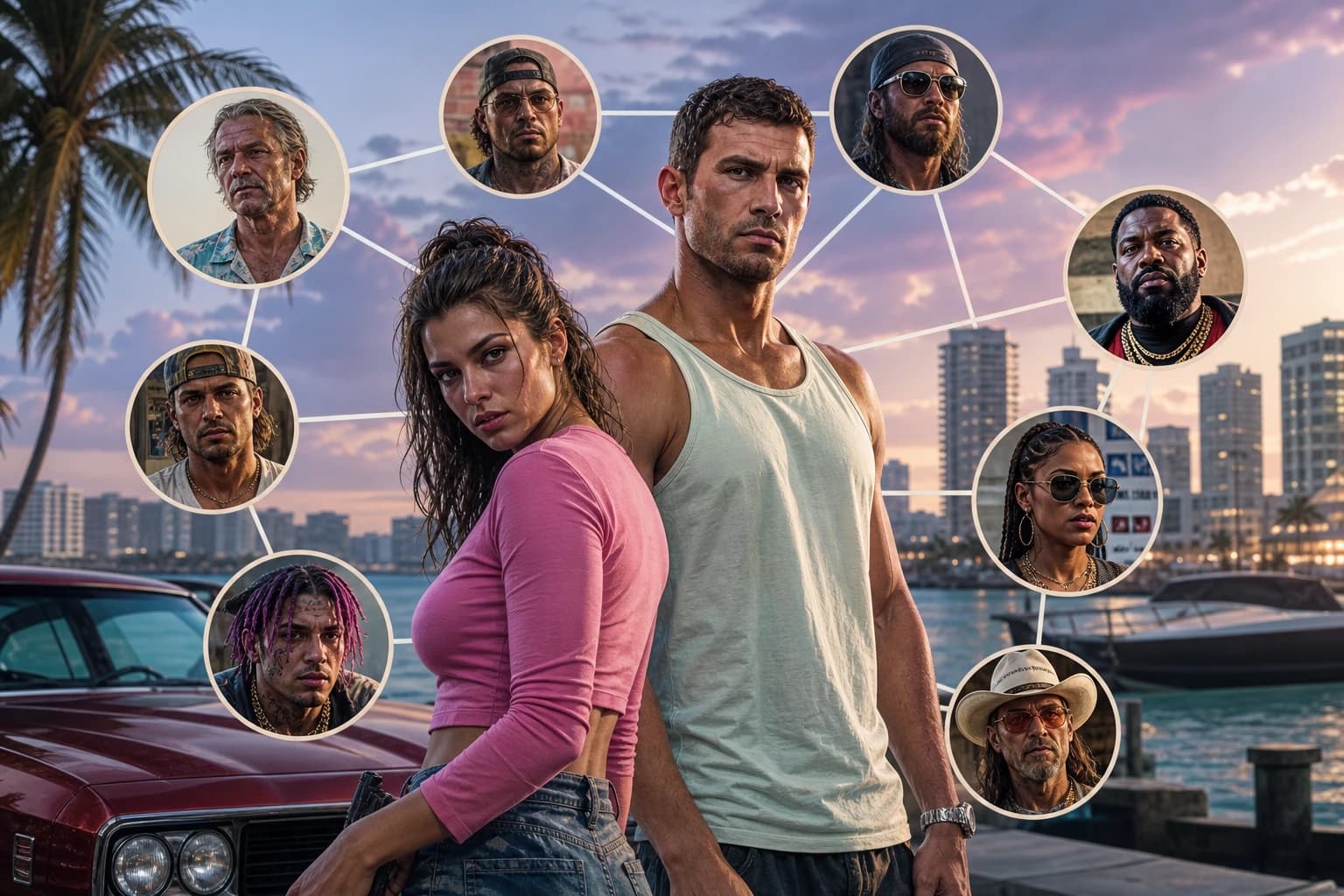GTA 6 characters in 2026: Every Confirmed Name, Connection, and Role